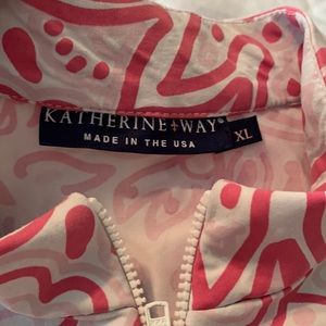 Katherine Way XL golf dress with 3/4 sleeve and two front pockets. Slimming!